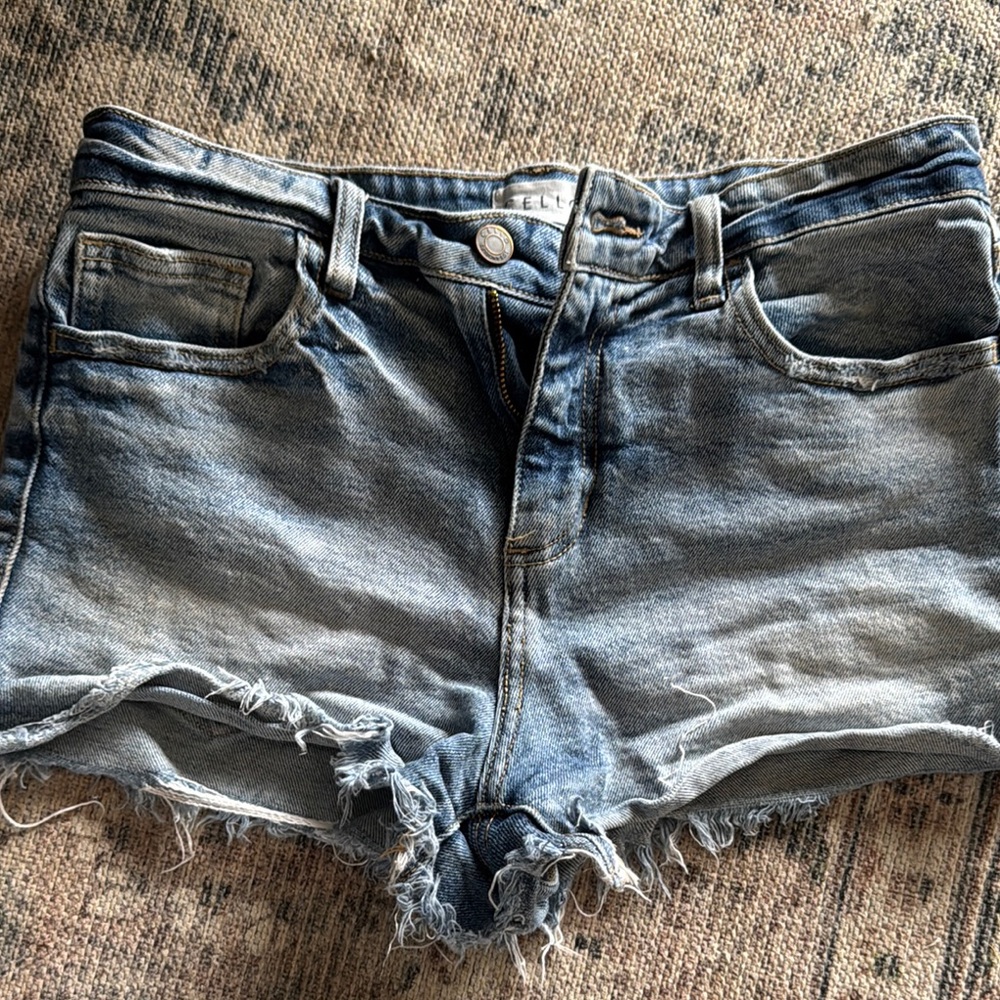 Denim Blue Distressed Women's Shorts